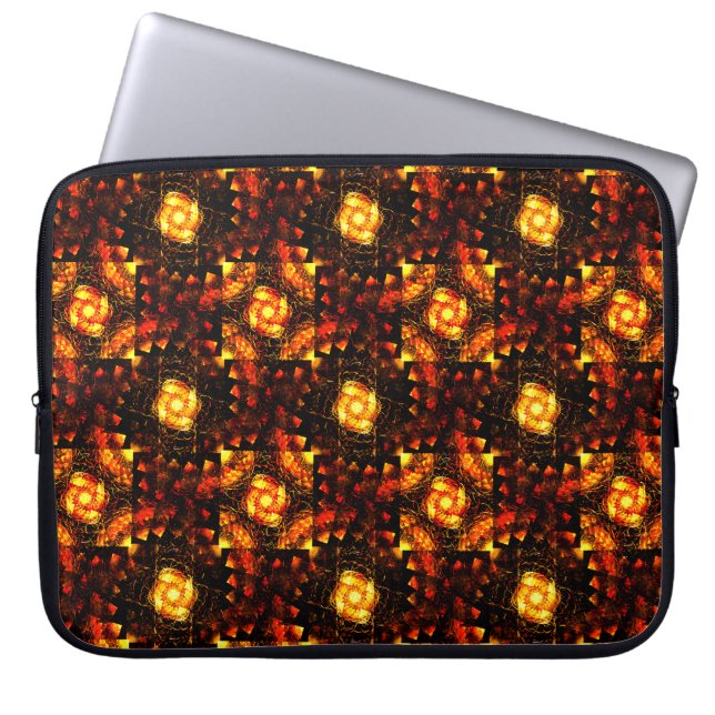 Gold Modern Boho Elegant Abstract Art Pattern #506 Laptop Sleeve (Front)