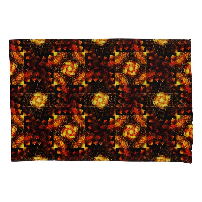 Gold Modern Boho Elegant Abstract Art Pattern #506 Pillowcase (Front)