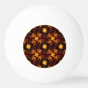 Gold Modern Boho Elegant Abstract Art Pattern #506 Ping Pong Ball
