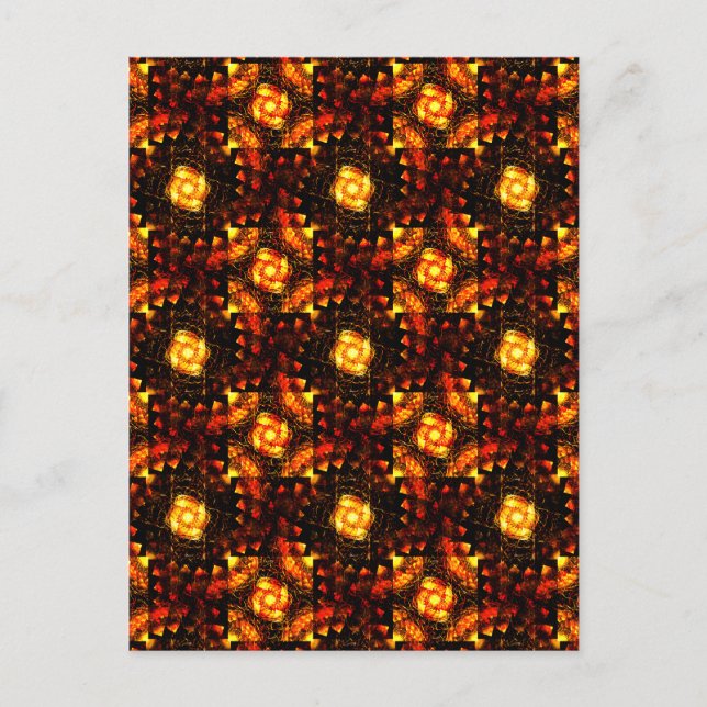 Gold Modern Boho Elegant Abstract Art Pattern #506 Postcard (Front)