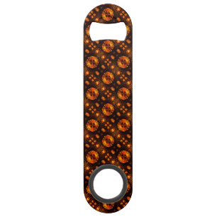 Gold Modern Boho Elegant Abstract Art Pattern #507 Bar Key