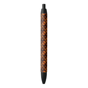Gold Modern Boho Elegant Abstract Art Pattern #507 Black Ink Pen