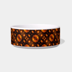 Gold Modern Boho Elegant Abstract Art Pattern #507 Bowl