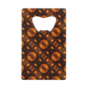 Gold Modern Boho Elegant Abstract Art Pattern #507 Credit Card Bottle Opener