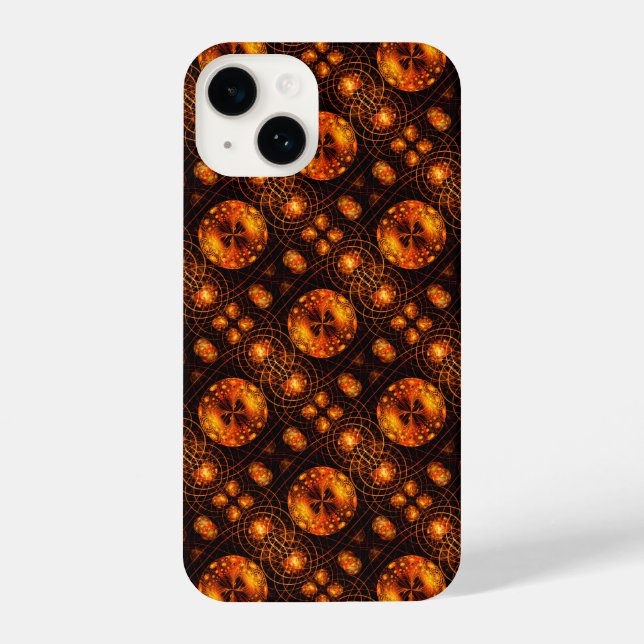 Gold Modern Boho Elegant Abstract Art Pattern #507 iPhone Case (Back)