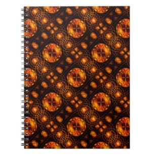 Gold Modern Boho Elegant Abstract Art Pattern #507 Notebook