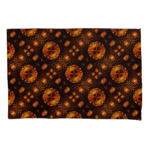 Gold Modern Boho Elegant Abstract Art Pattern #507 Pillowcase