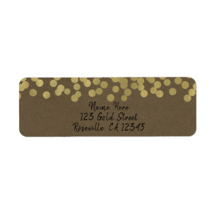 Gold Modern Chic Rustic Kraft Chic Wedding