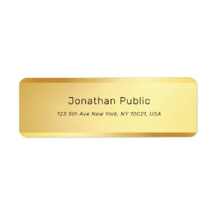 Gold Modern Elegant Simple Modèle professionnel