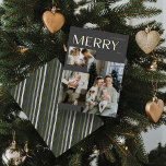 Gold Modern Merry 3 Photo Collage Grey Christmas Foil Holiday Card<br><div class="desc">Let this Gold Modern Merry 3 Photo Collage Grey Christmas Foil Holiday Card be a beautiful reminder of your best memories! This sophisticated design is both clean and minimal yet still radiates festive vibes with its chic typography that warmly welcomes viewers with the word ‘merry’ in shimmering gold foil. With...</div>