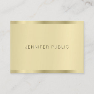 Gold Modern Minimalist Template Elegant Simple Business Card