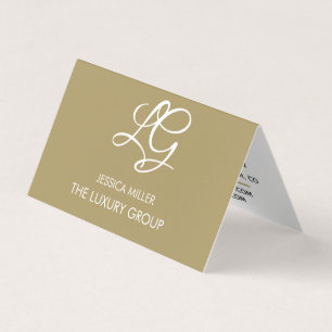 Gold Modern Professional Folded Business Card