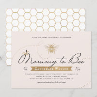 Gold Mommy to Bee Baby Shower Pink Blush