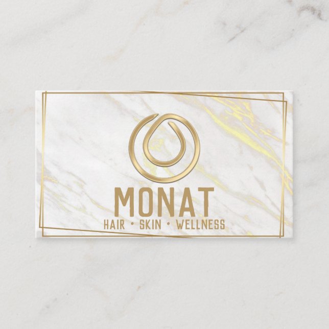 Gold Monat Business Card (Front)