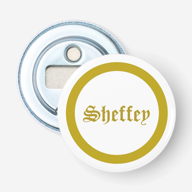 Gold Monogram Bottle Opener (Front)