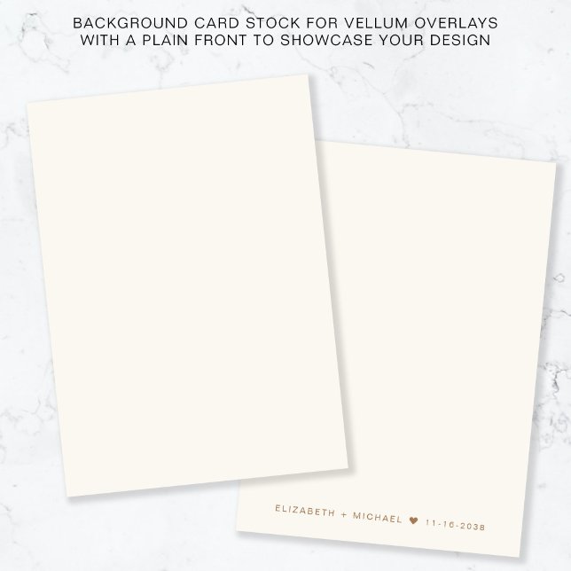 Gold Monogram Cream Background For Vellum Overlay Invitation (Creator Uploaded)