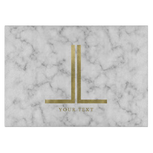 Gold Monogram Cutting Board