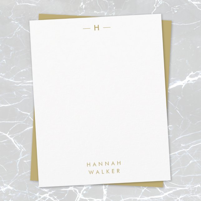 Gold Monogram | Elegant Sophisticated Modern Card (Creator Uploaded)