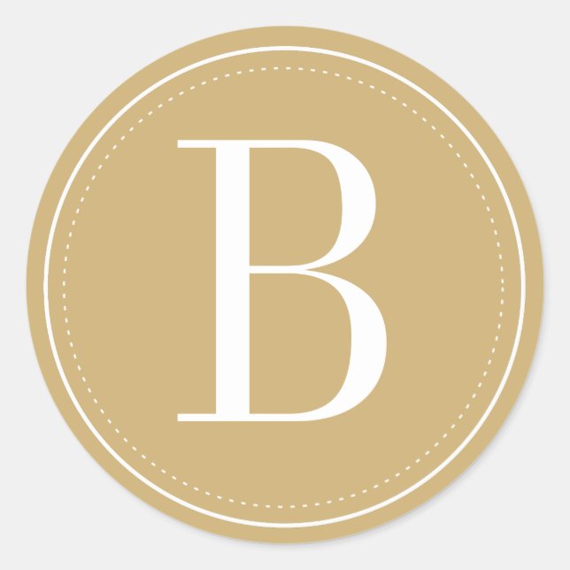 Gold Monogram Envelope Seal (Front)