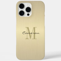 Gold Monogram Initial and Name Personalized
