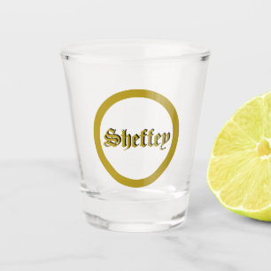 Gold Monogram Shot Glass