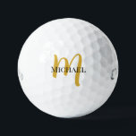 Gold Monogram Template Callaway Supersoft 12 Pack Golf Balls<br><div class="desc">Gold Colour Monogram Modern Elegant Trendy Template Outdoor Sports Equipment Golf Ball / 12 Pack Callaway Supersoft Golf Balls.</div>