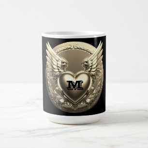 Gold Monogram Template  Coffee Mug