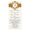 gold monogram Wedding program