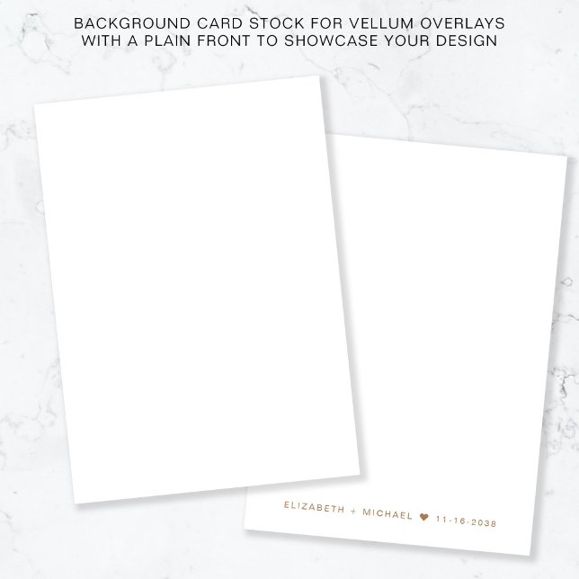 Gold Monogram White Background For Vellum Overlay Invitation (Creator Uploaded)