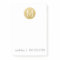 Gold Monogram with name and contact number