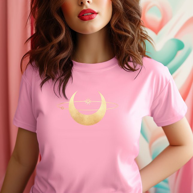 Gold Moon and Star Esoteric T-Shirt (Creator Uploaded)