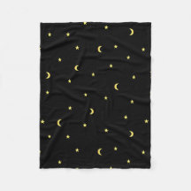 Gold Moon and Stars