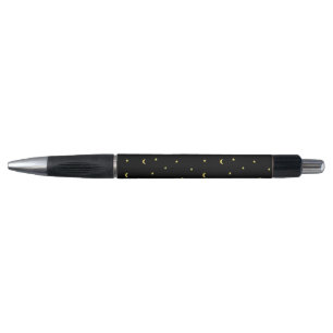 Gold Moon and Stars Pen