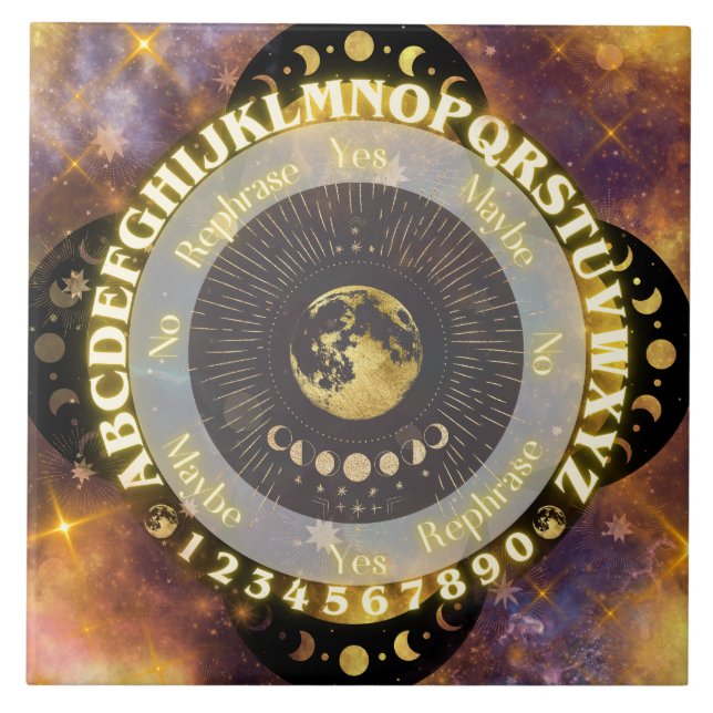 Gold Moon Cosmos Tile (Front)