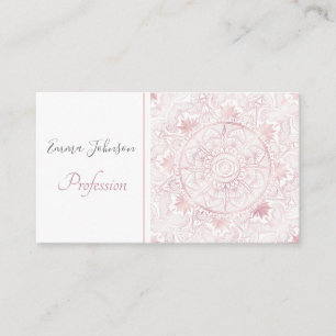 Gold Moon Sun Mandala Celestial Design Business Card
