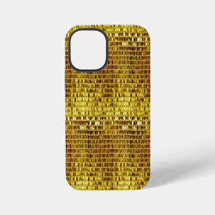 Gold Mosaic Elegant Glam Stylish Luxury Modern iPhone 12 Mini Case