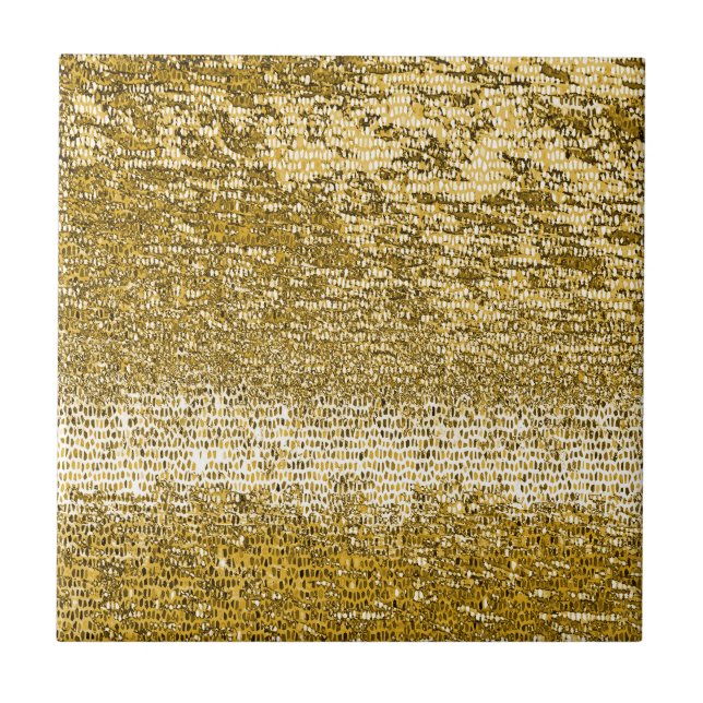 Gold mosaic pattern tile (Front)