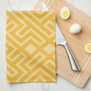 Gold Mosaics Kitchen Towels