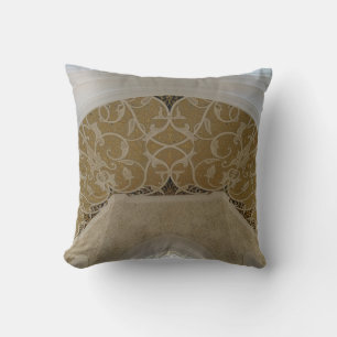 Gold Motif Throw Pillow