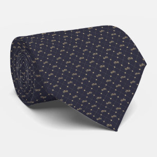 Gold Motorcycle Tie