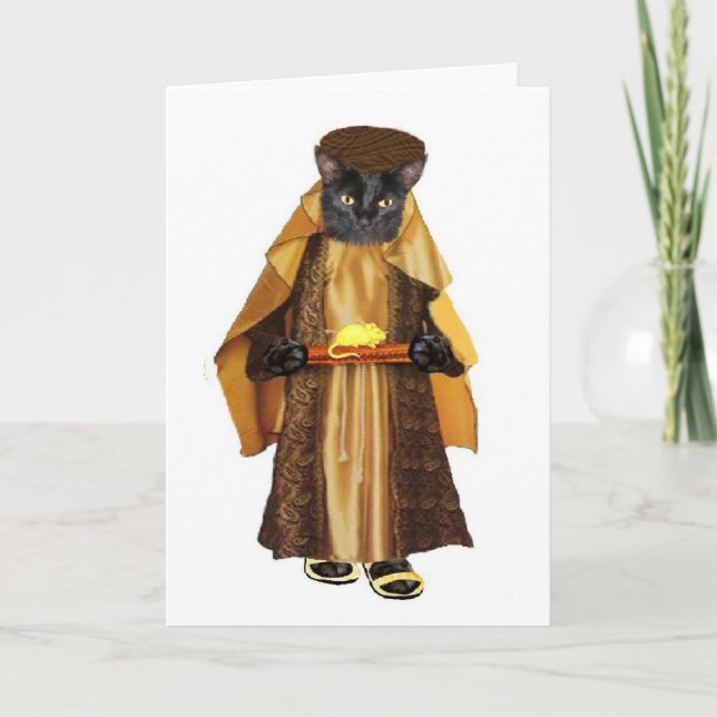 gold mouse holiday card (Front)
