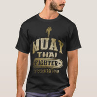 Gold Muay Thai Fighter