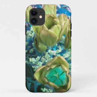 Gold N Teal Tulips iPhone 5 case