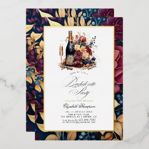 Gold, Navy & Burgundy Wine Tasting Bachelorette