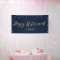Gold & Navy | Happy Retirement Party Banner