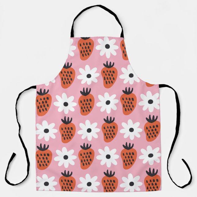 Gold neon, abstract colourful lights. apron (Front)