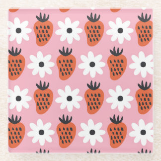 Gold neon, abstract colourful lights. glass coaster