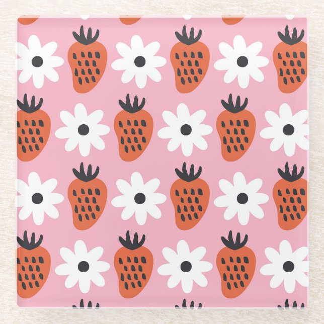 Gold neon, abstract colourful lights. glass coaster (Front)