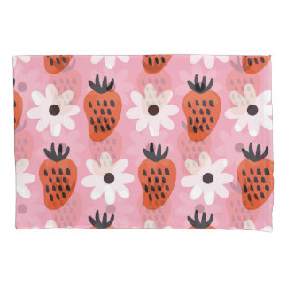 Gold neon, abstract colourful lights. pillowcase