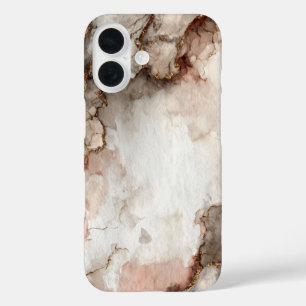 Gold & Neutral Agate iPhone 16 Case